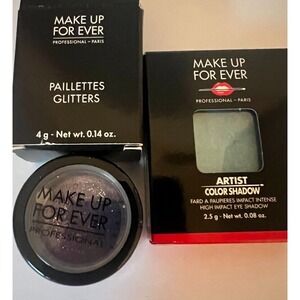Make up For Ever Eyeshadow Color Shadow Blue Glitter Purple Makeup‎ Forever New